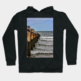 Groynes at Horsey Gap Hoodie